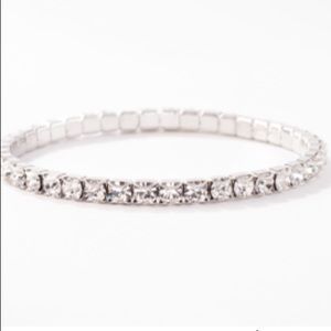 Touchstone crystal April birthstone bracelet
